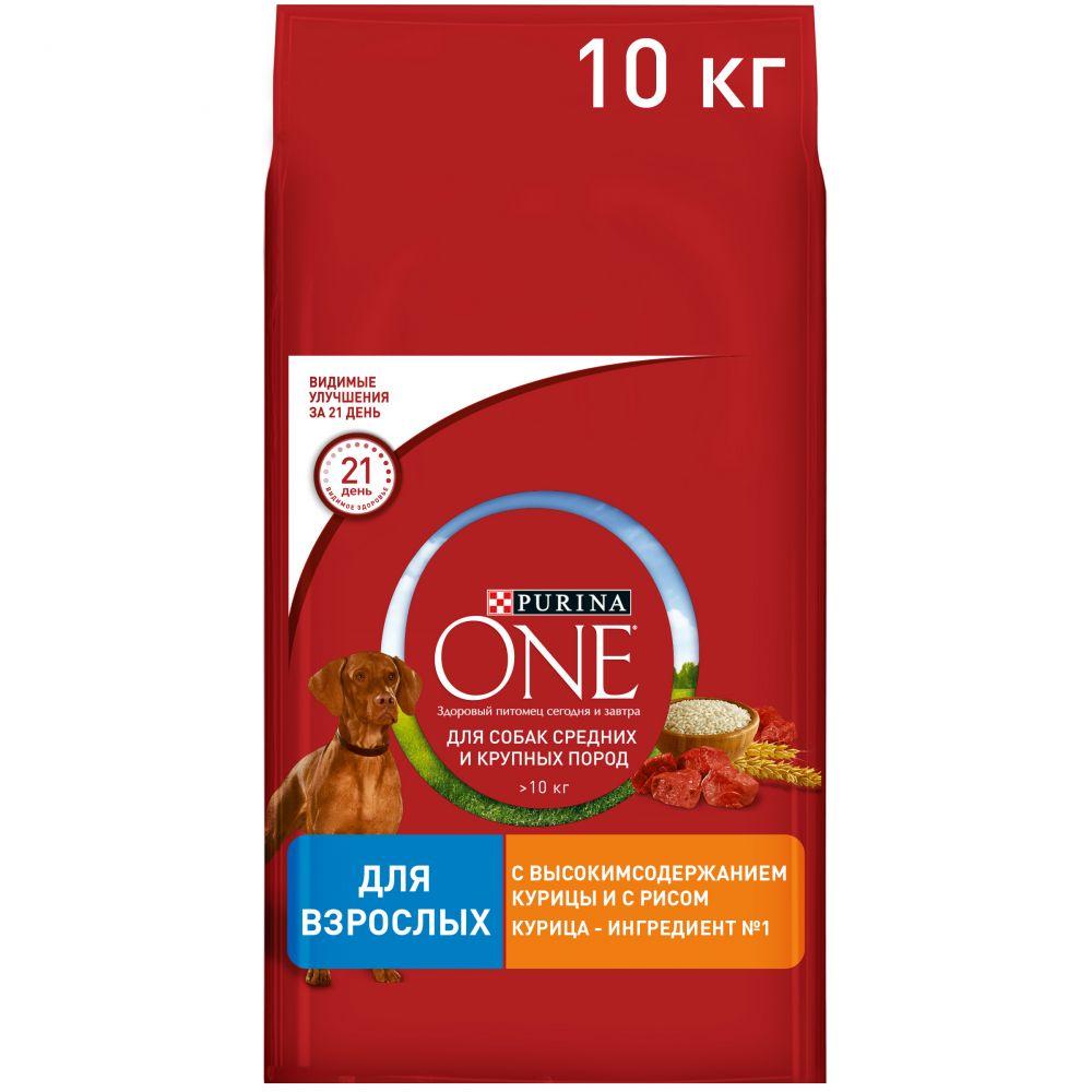 Purina ONE высокое содержание курицы, с рисом