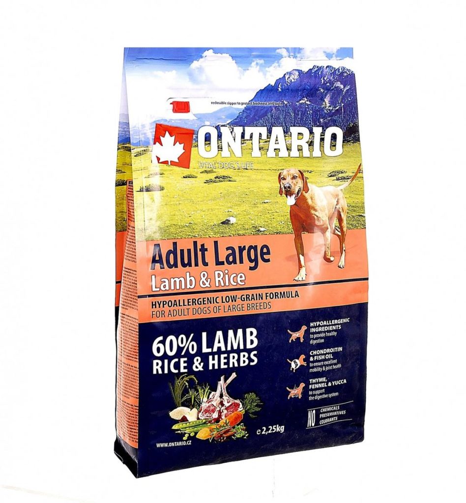 Ontario Adult Dog Large Breed Lamb & Rice